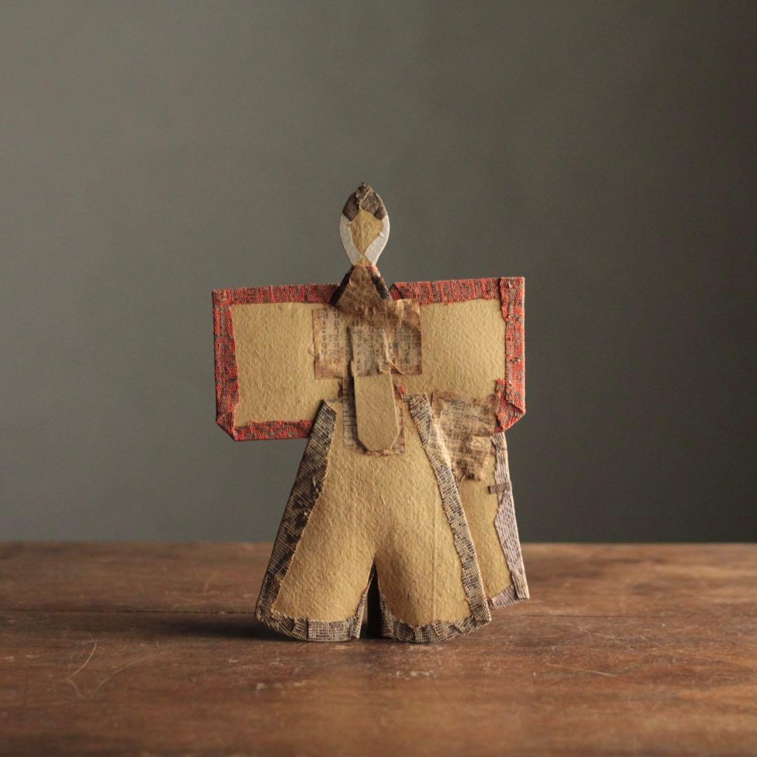 大正〜昭和頃 紙雛 No.1 立雛 雛人形 古道具 アンティーク