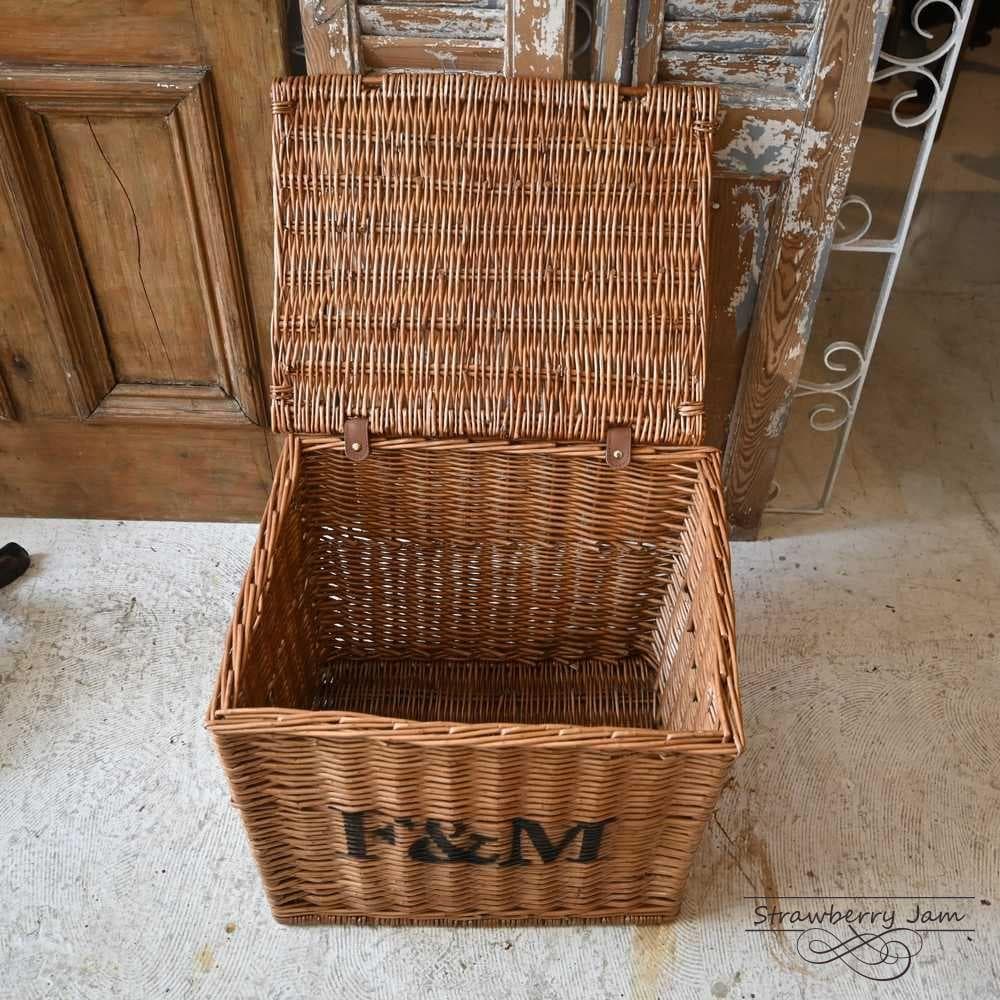 L3710-99-1 英国アンティーク フォートナム＆メイソン かご バスケット