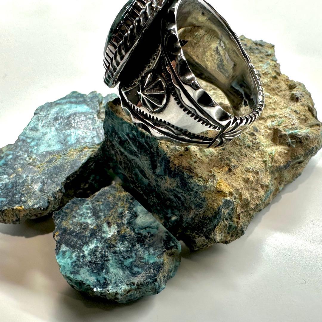 ネイティブアメリカンスタイル　ハットマイン　ブルーダイヤモンド　ハンドメイド作品