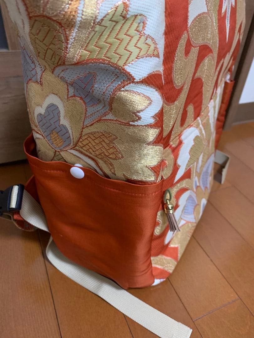 帯リメイクリュック（大）　朱　アリン❤️