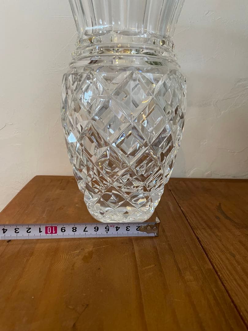 《新品》【希少】HOYAクリスタル　フラワーベース　花瓶　レトロ　パイナップル