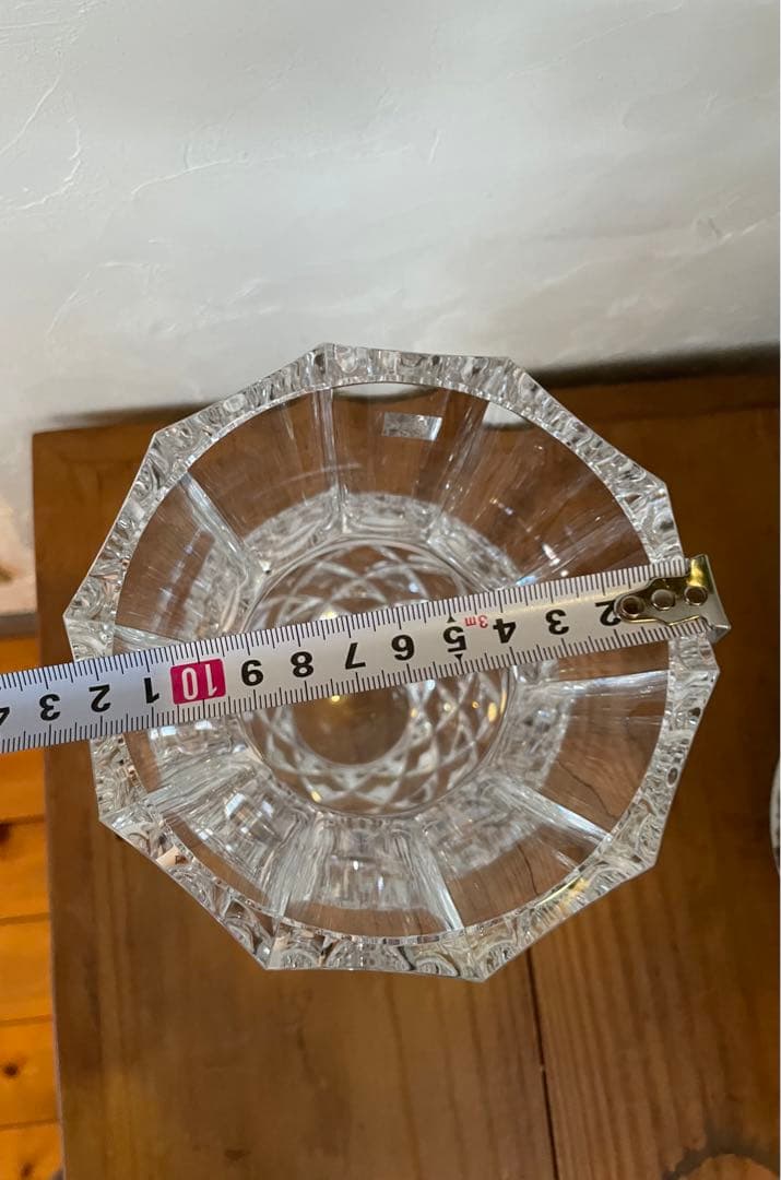 《新品》【希少】HOYAクリスタル　フラワーベース　花瓶　レトロ　パイナップル