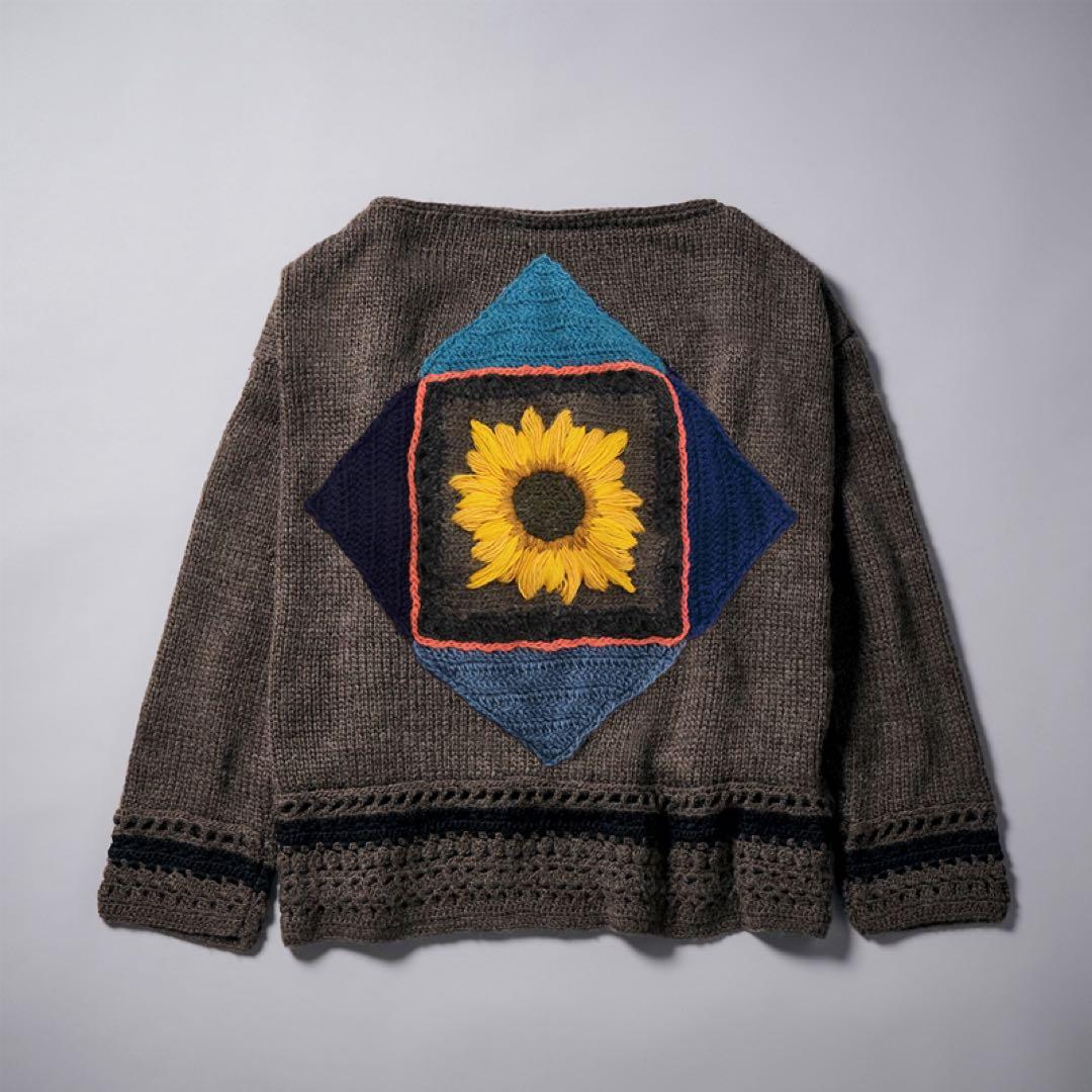 アイドル KEEN AND INTENSE crochet knit moss green
