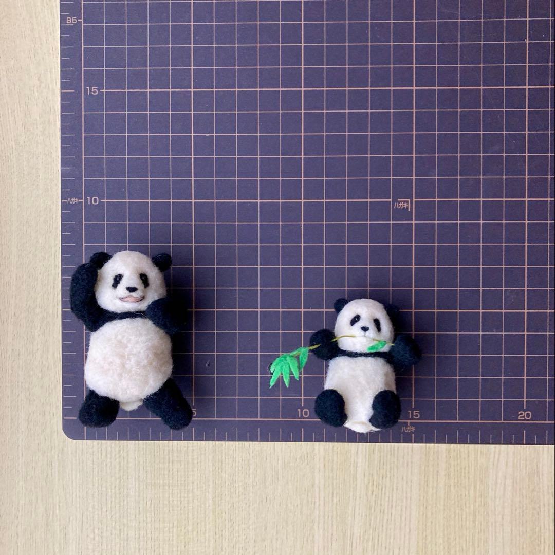 ぽめら様リクエスト 羊毛フェルト パンダ5点 まとめ商品