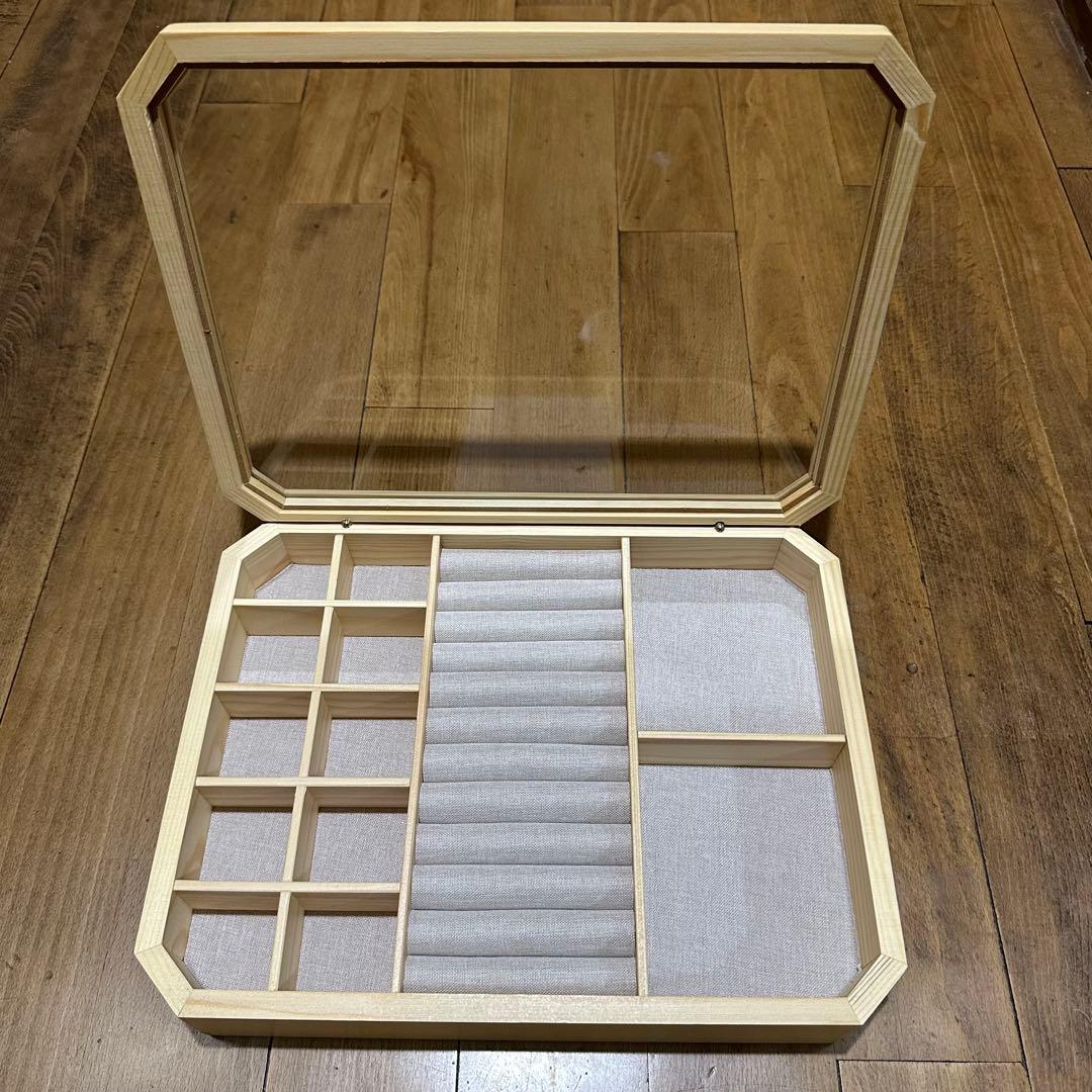 新品 ウッドジュエリーボックス アクセサリーケース　6