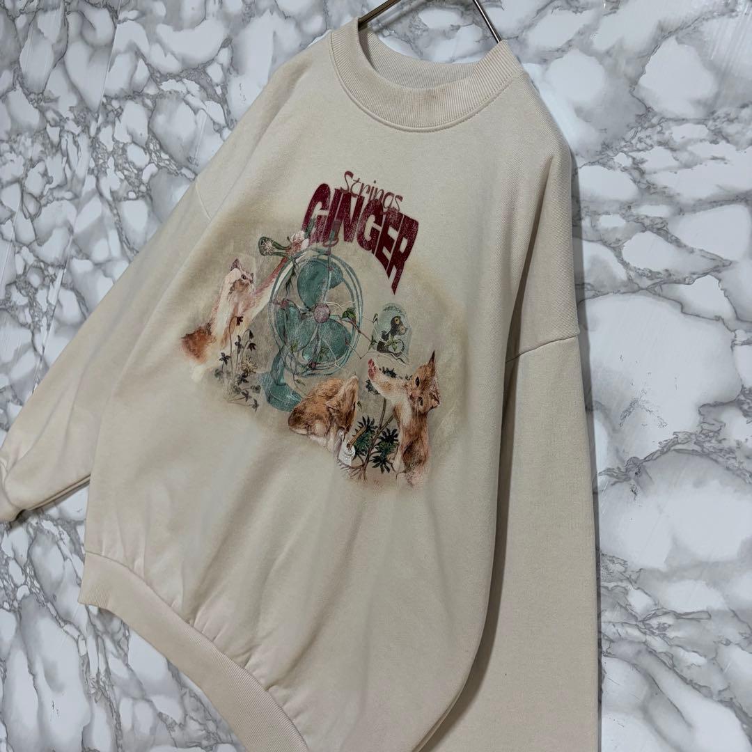 一点物 稀少デザイン　ずっと真夜中でいいのに。ビンテージ スウェット　 廃盤品