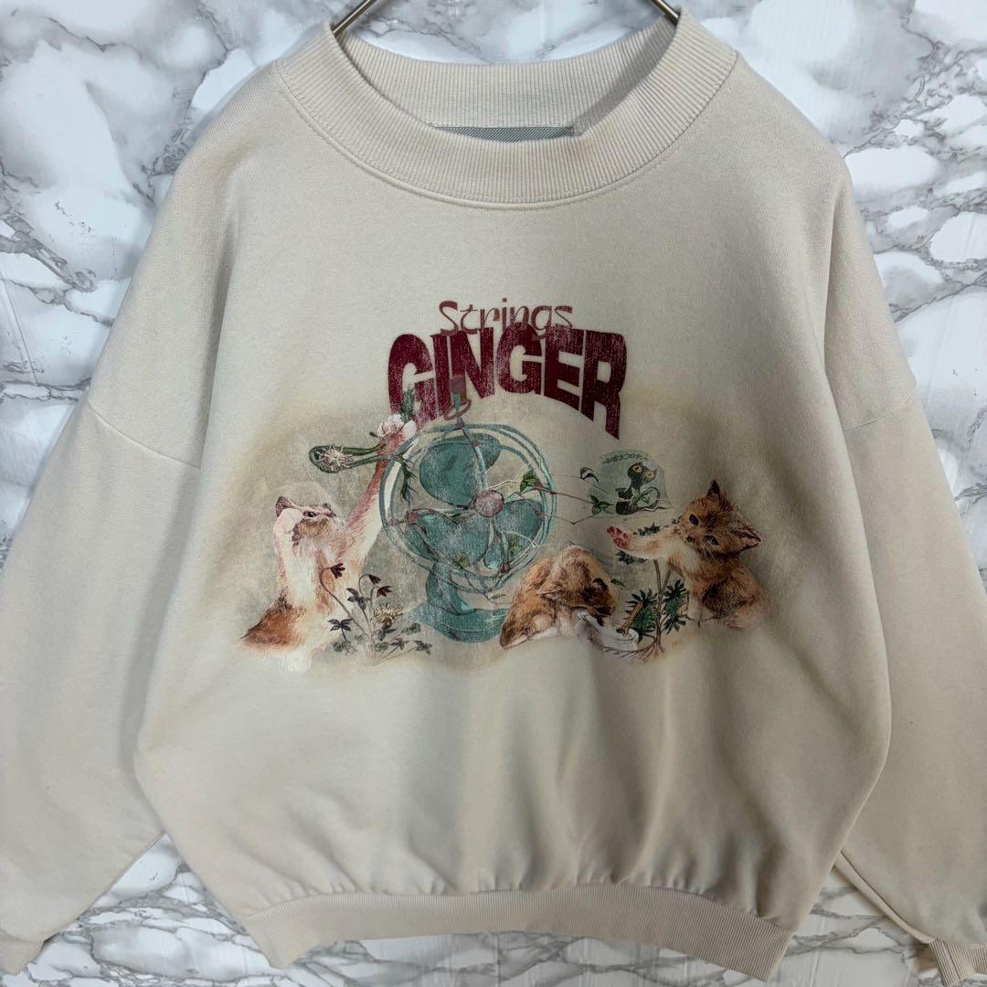 一点物 稀少デザイン　ずっと真夜中でいいのに。ビンテージ スウェット　 廃盤品