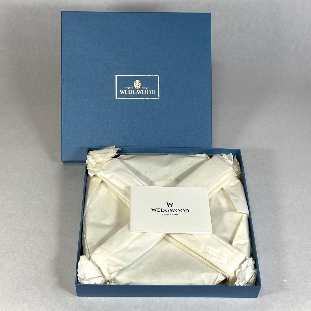 新品 ウェッジウッド フロレンティーン 青色ターコイズ スクエアプレート