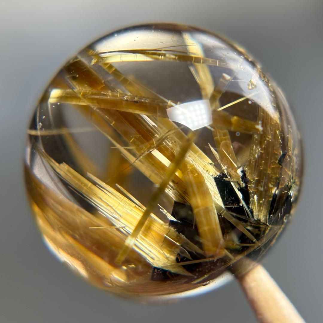 極上　ぷるギラ　タイチンルチルクォーツ　K914