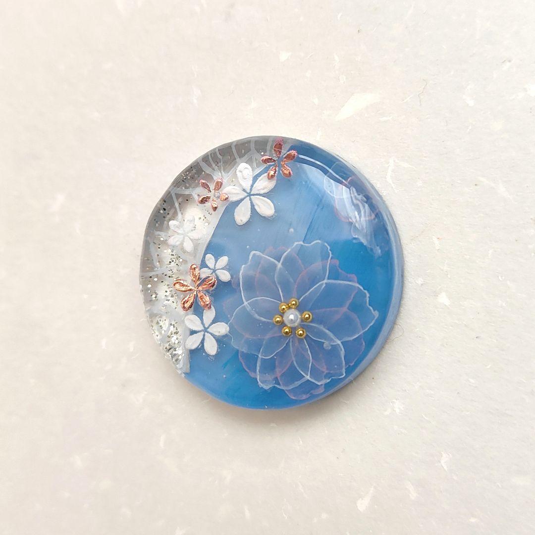 【1013】ハンドメイド　レジン　ヘアゴム　ポニーフック