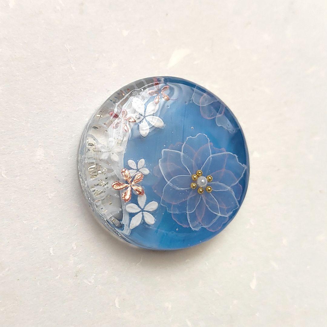 【1013】ハンドメイド　レジン　ヘアゴム　ポニーフック