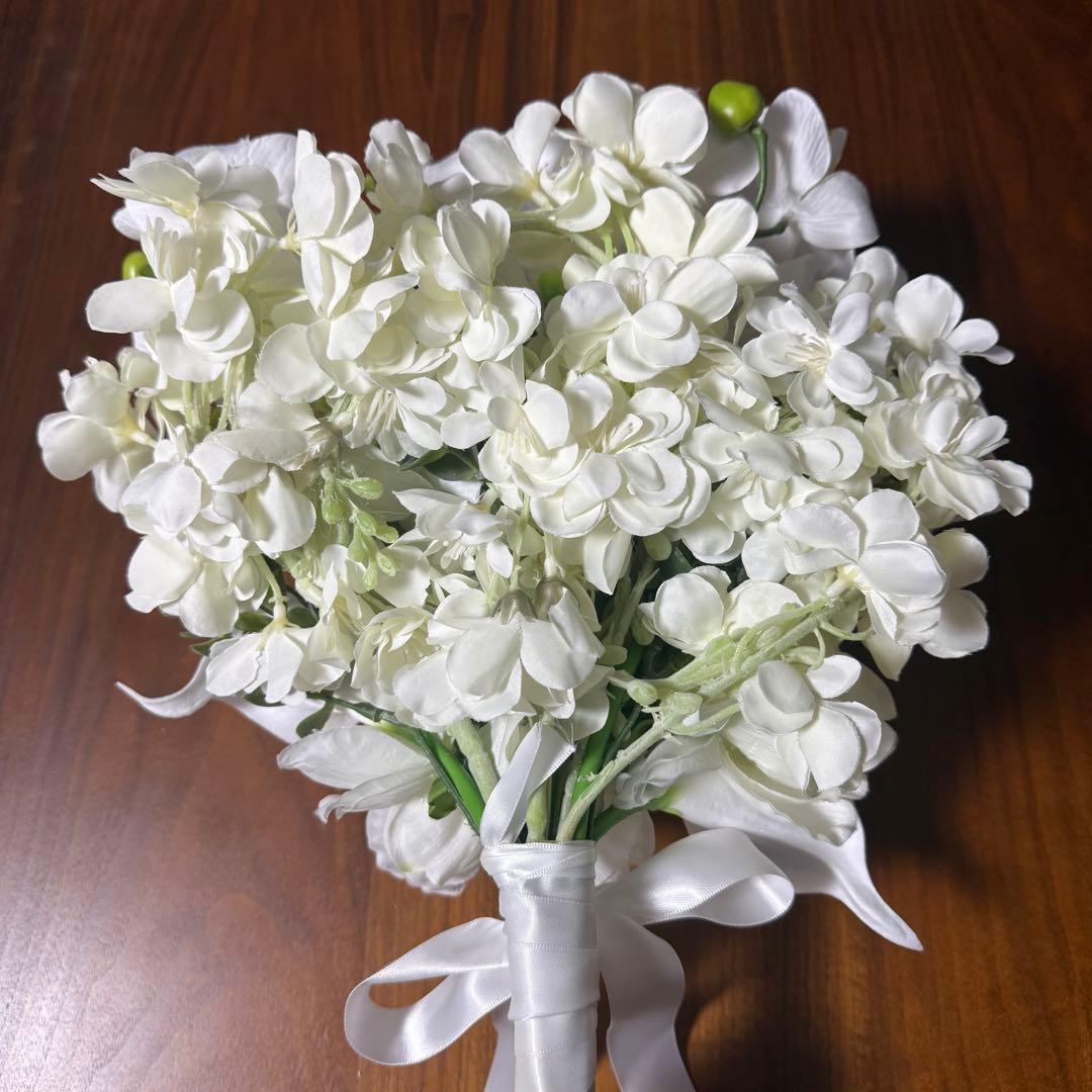 ブーケ　ブートニア　セット　アーティフィシャルフラワー 結婚式　ウェディング