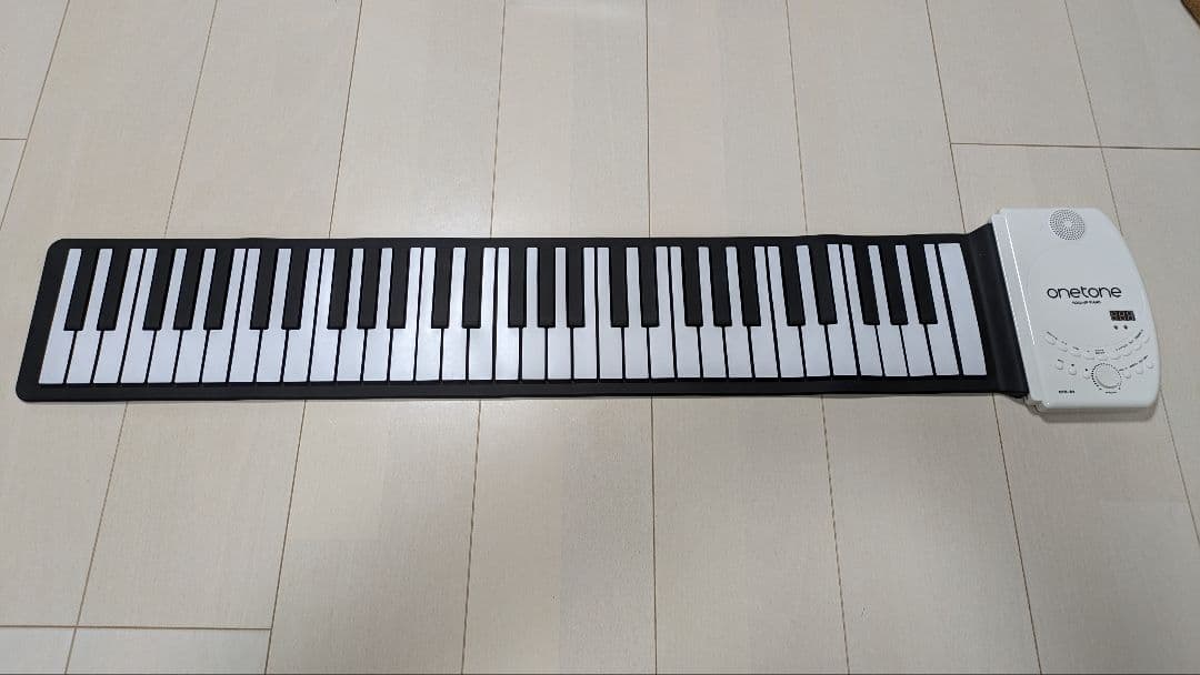 【1度だけ使用】ワントーン ロールアップピアノ 61鍵盤 OTR-61