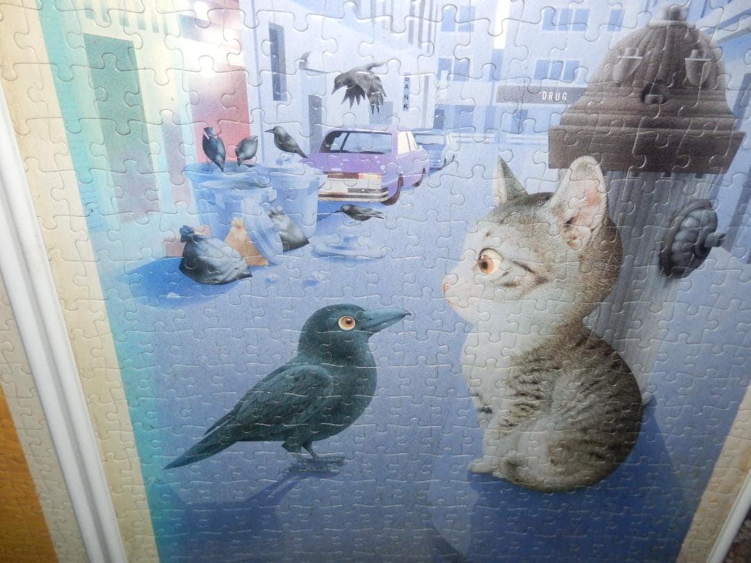❤️名画★猫３点❤️ジグソーパズル　村松誠コレクション★額縁付き★完成品