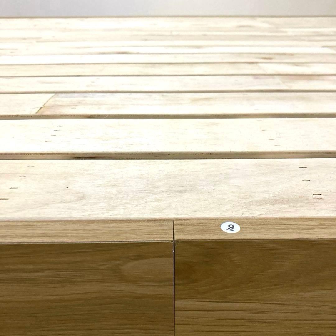 【自社配送エリア限定販売】Camilleデザインすのこダブルサイズベッドフレーム