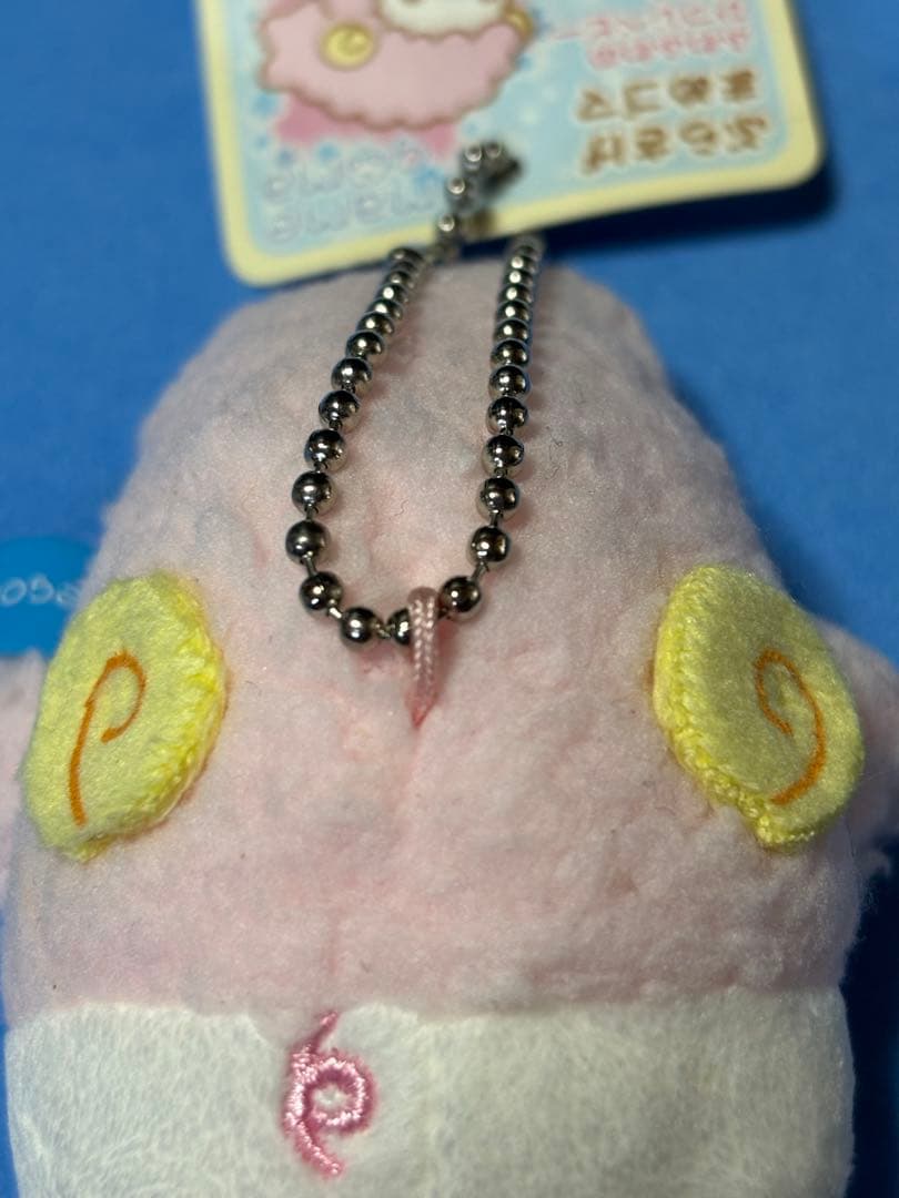 サンエックス　ぶらさげまめゴマ　ひつじベビー　ぬいぐるみ　マスコット　圧縮タオル