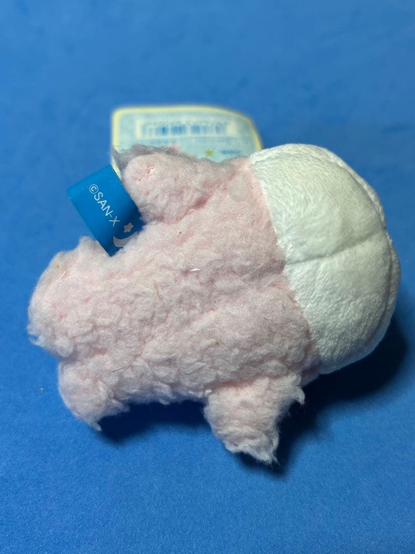 サンエックス　ぶらさげまめゴマ　ひつじベビー　ぬいぐるみ　マスコット　圧縮タオル