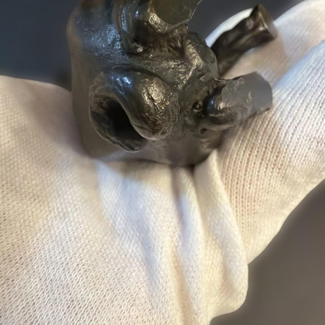 ブルドッグ　ブロンズ置物　ヴィンテージ