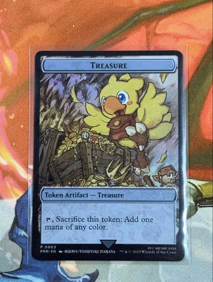 英語版 MTG ステンレストークン チョコボ 宝物 FF