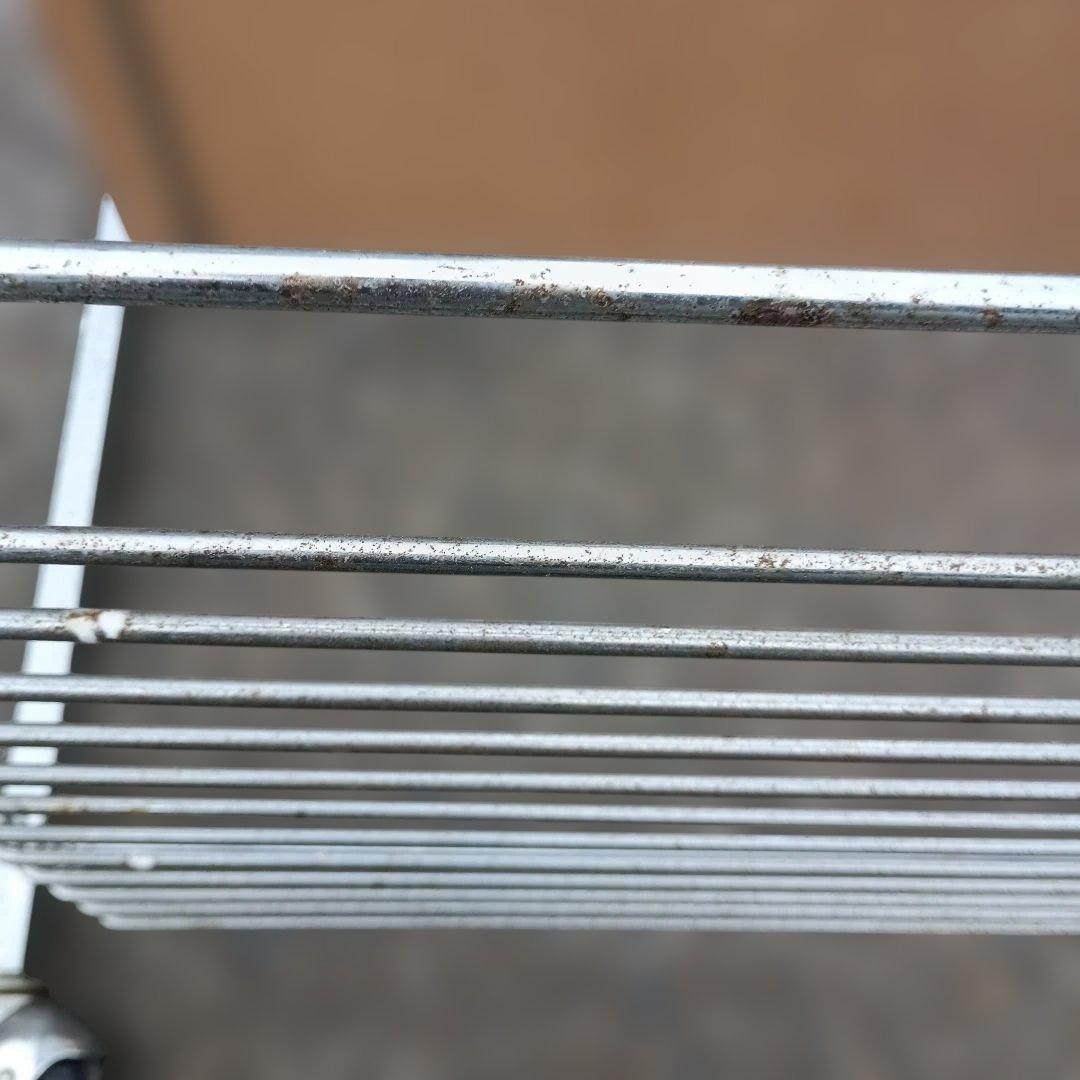 ４７０３）昭和レトロ　ワイエスのキッチンワゴン 格子模様　高圧メラミン