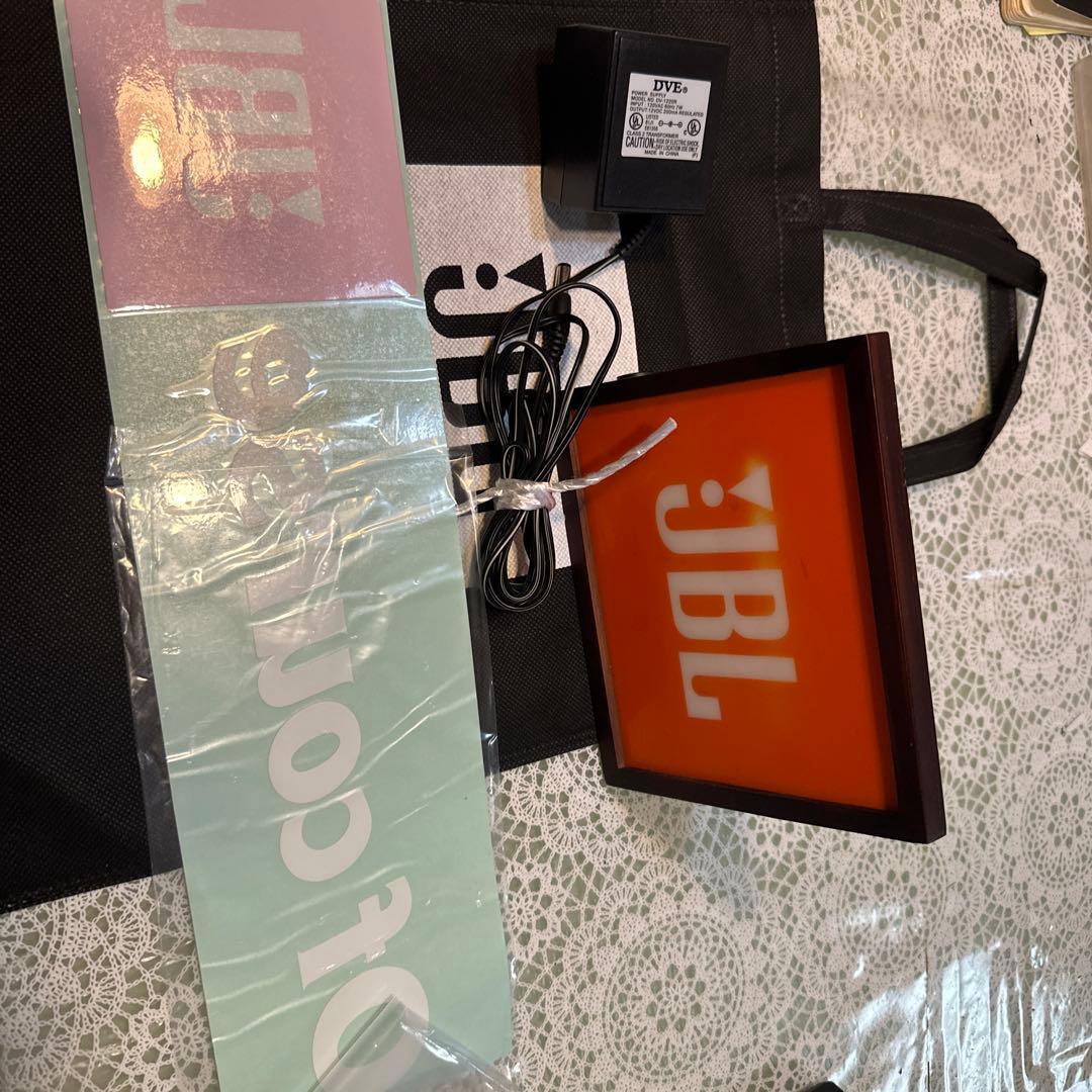 JBL 看板　　JBLバック　　ACアダプター　　JBLステッカー