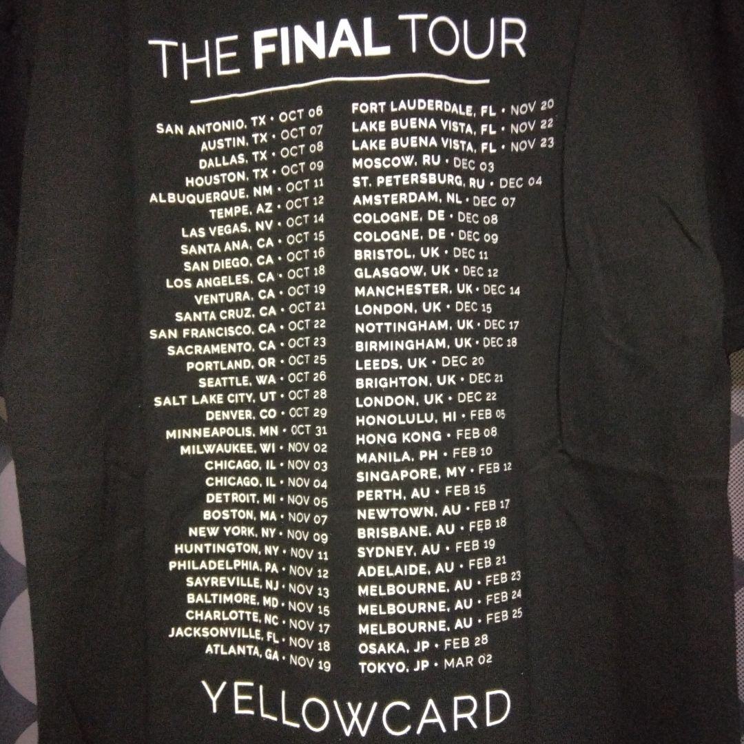 Yellowcard WORLD TOUR Tシャツ XLサイズ