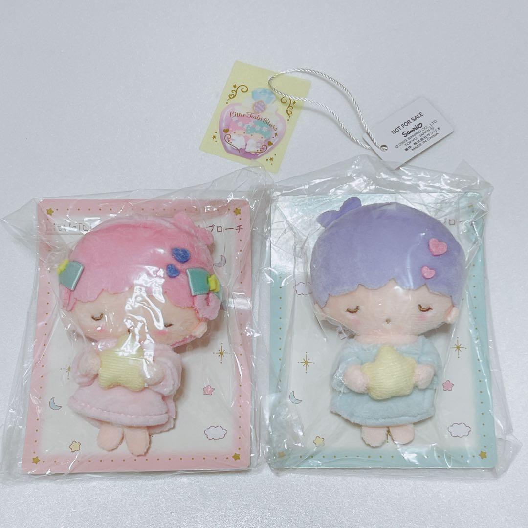 サンリオ キキララ ブローチ フレームデザイン リトルツインスターズ マスコット