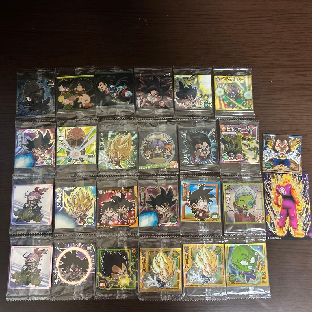ドラゴンボールカード 18枚セット＋シール25枚＋カード1枚