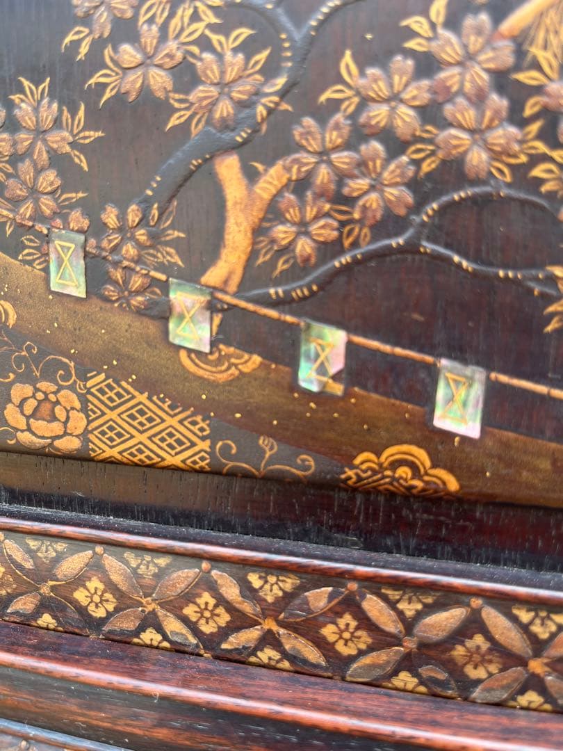 螺鈿 茶棚 茶箪笥 飾り棚 中国 インテリア 年代物 当時物 アンティーク