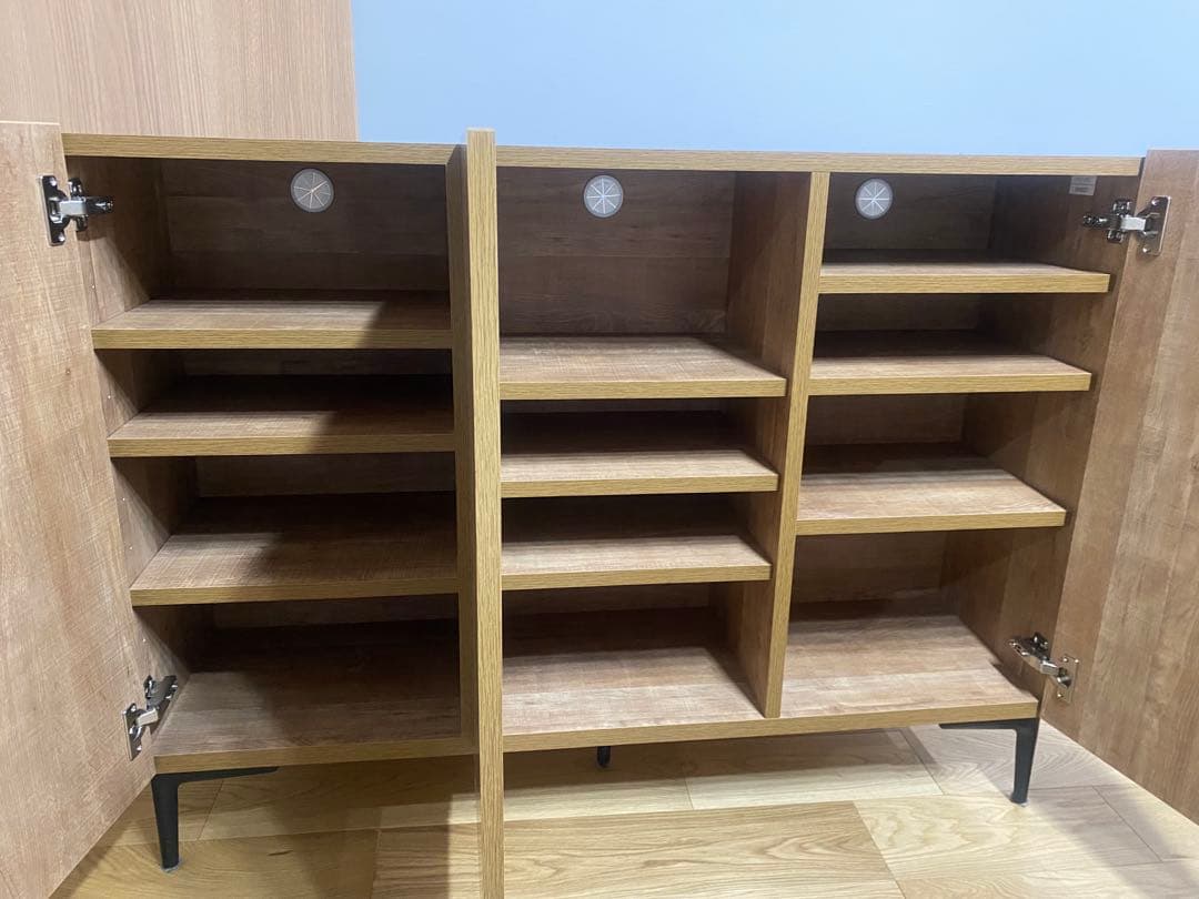 ナチュラルウッド キャビネット 3扉