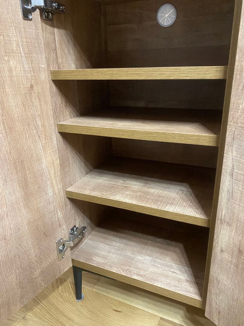 ナチュラルウッド キャビネット 3扉