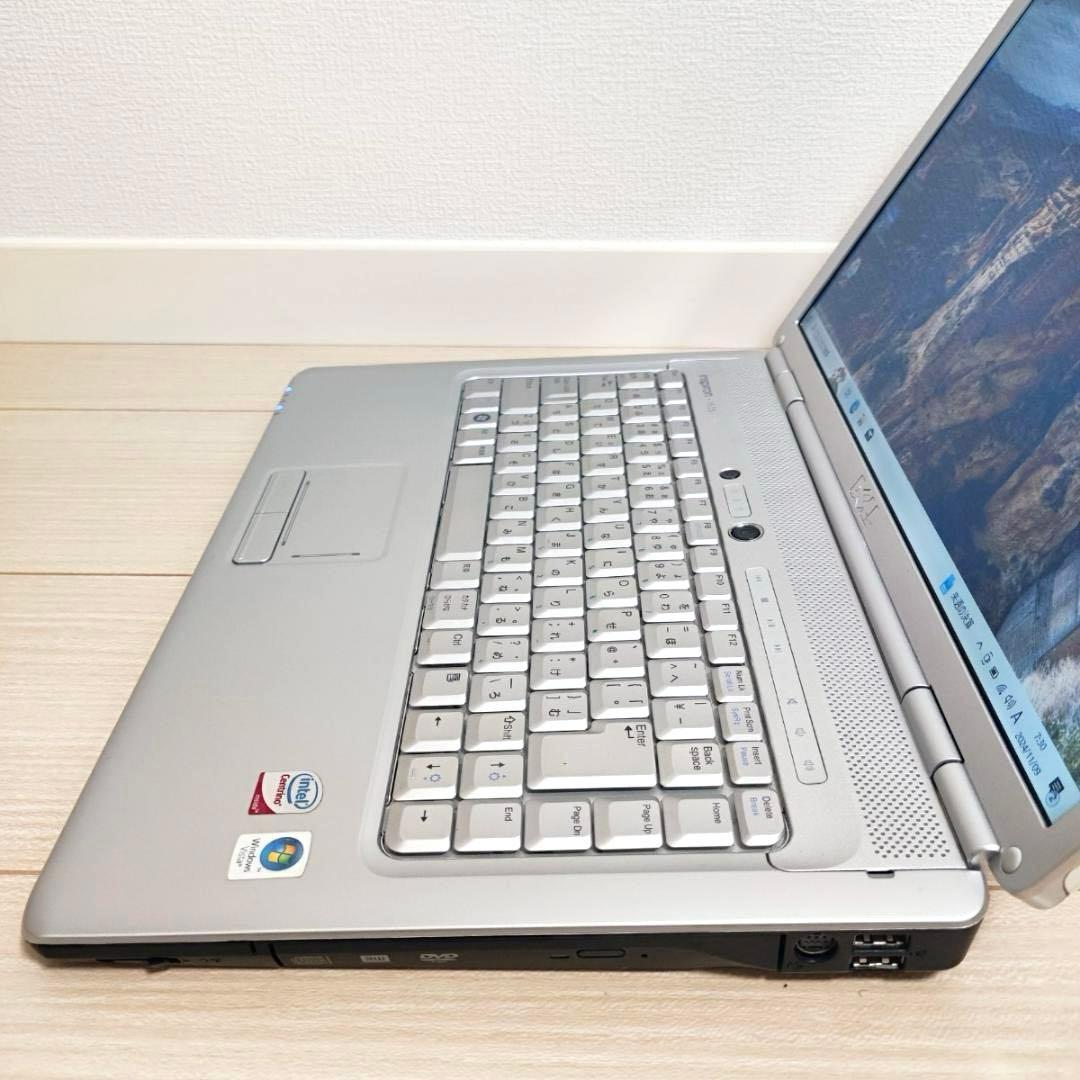 【美品】DELL オフィス ノートパソコン 白 シルバー 1525 PP29L