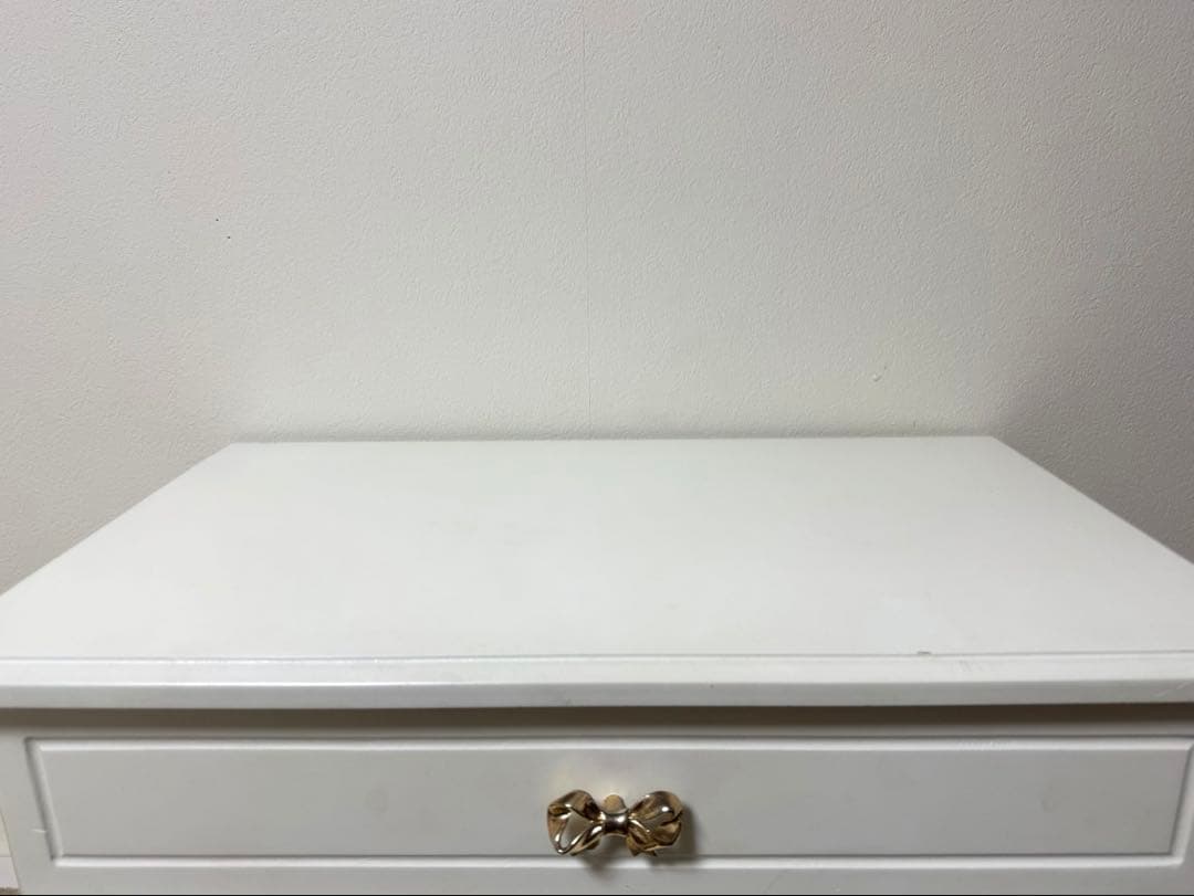 5段チェスト ロマンティックプリンセス リボンモチーフ 猫脚 姫系家具