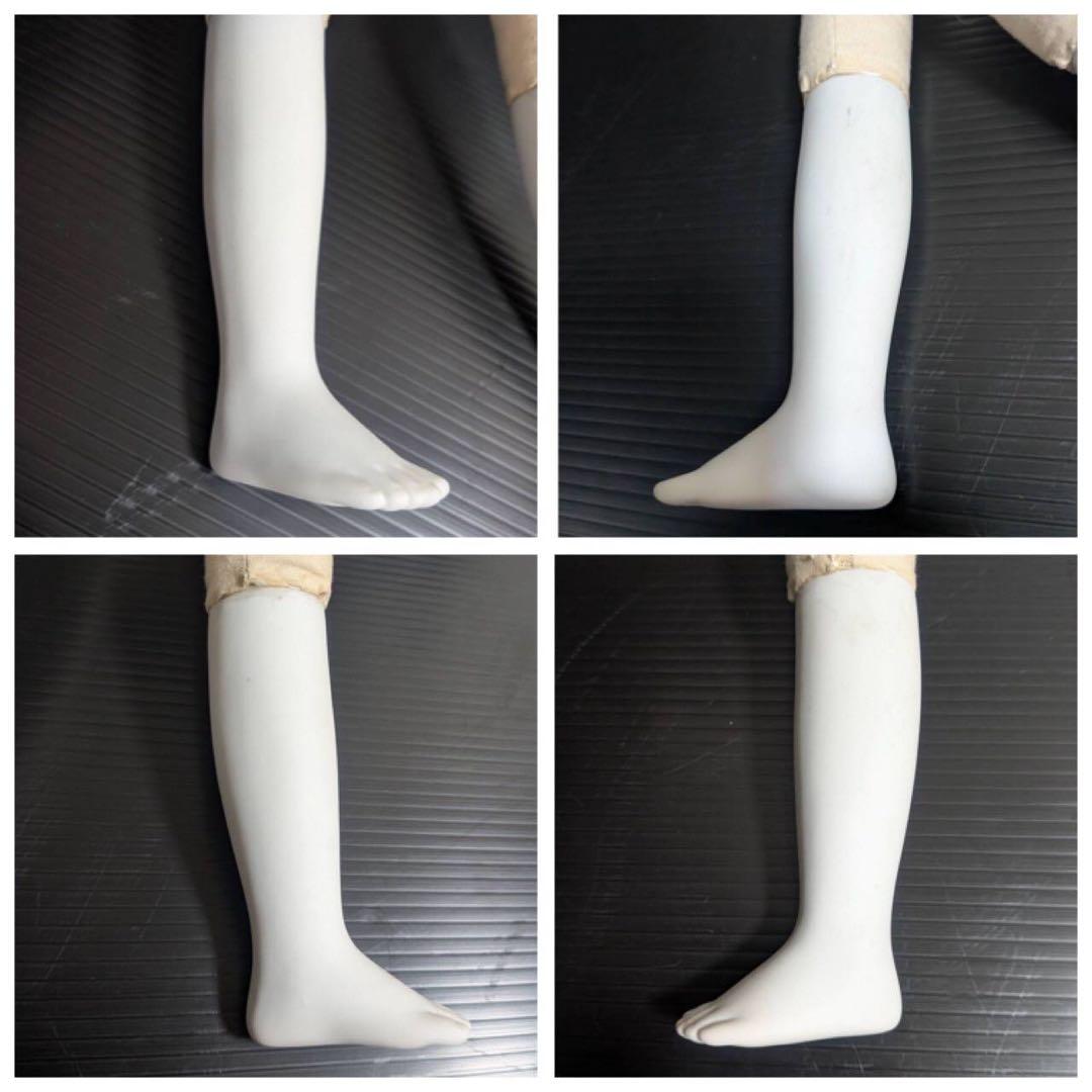 若月まり子 ビスクドール 大型 65cm 陶器 青い瞳 ロングドレス まりこ 白