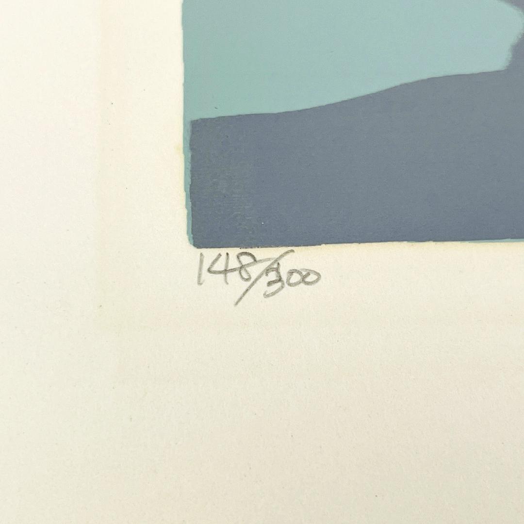 真作保証 本間武男『霧のエリモ岬』シルクスクリーン 直筆サイン R8SB15