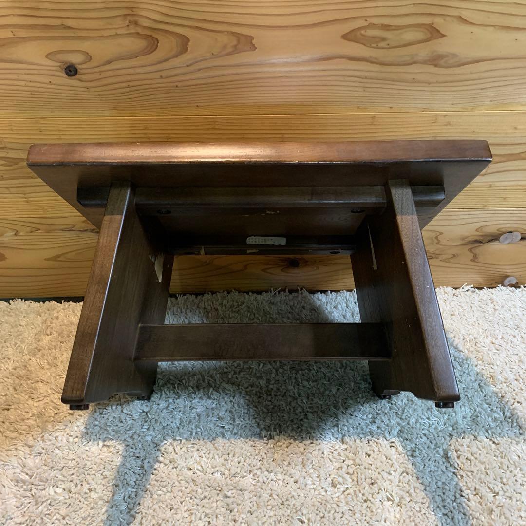 karimoku カリモク レトロ　古民家 96年 踏み台ステップ ミニテーブル