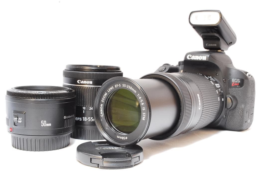 豪華フルセット✨Canon EOS KissX9i✨トリプルレンズ ストロボ付き
