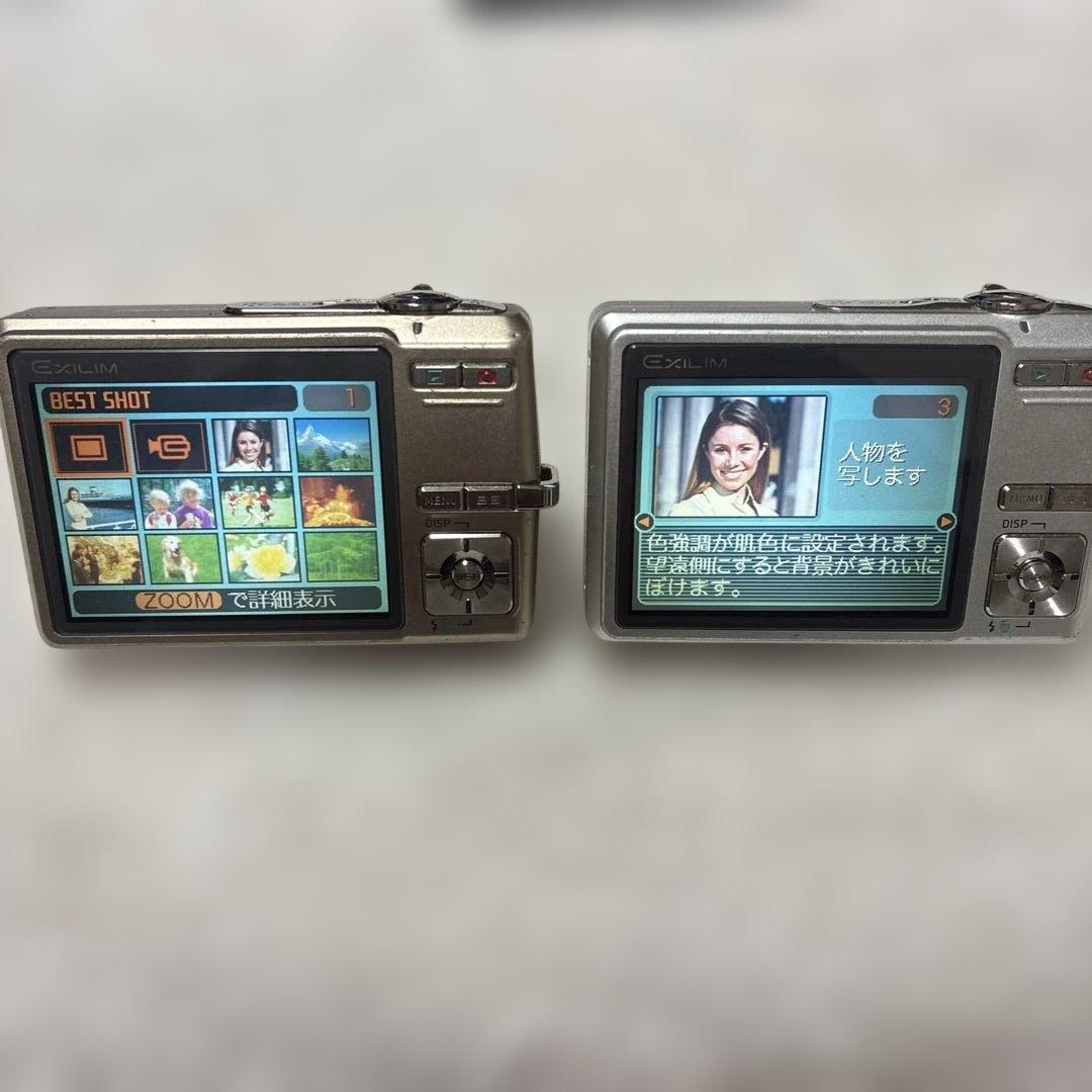 【コンデジ】カシオEXILIM EX-Z600 2台 クレードル USBケーブル