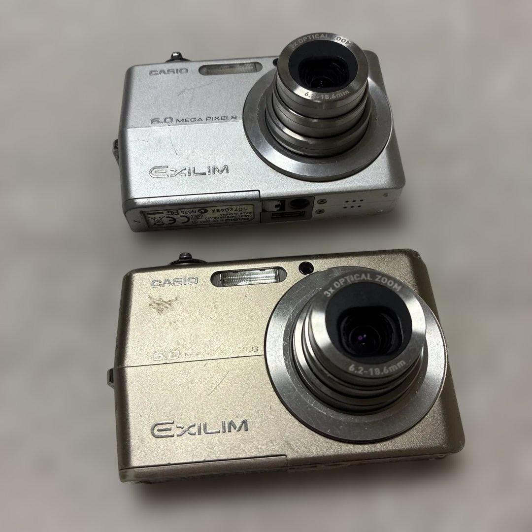 【コンデジ】カシオEXILIM EX-Z600 2台 クレードル USBケーブル