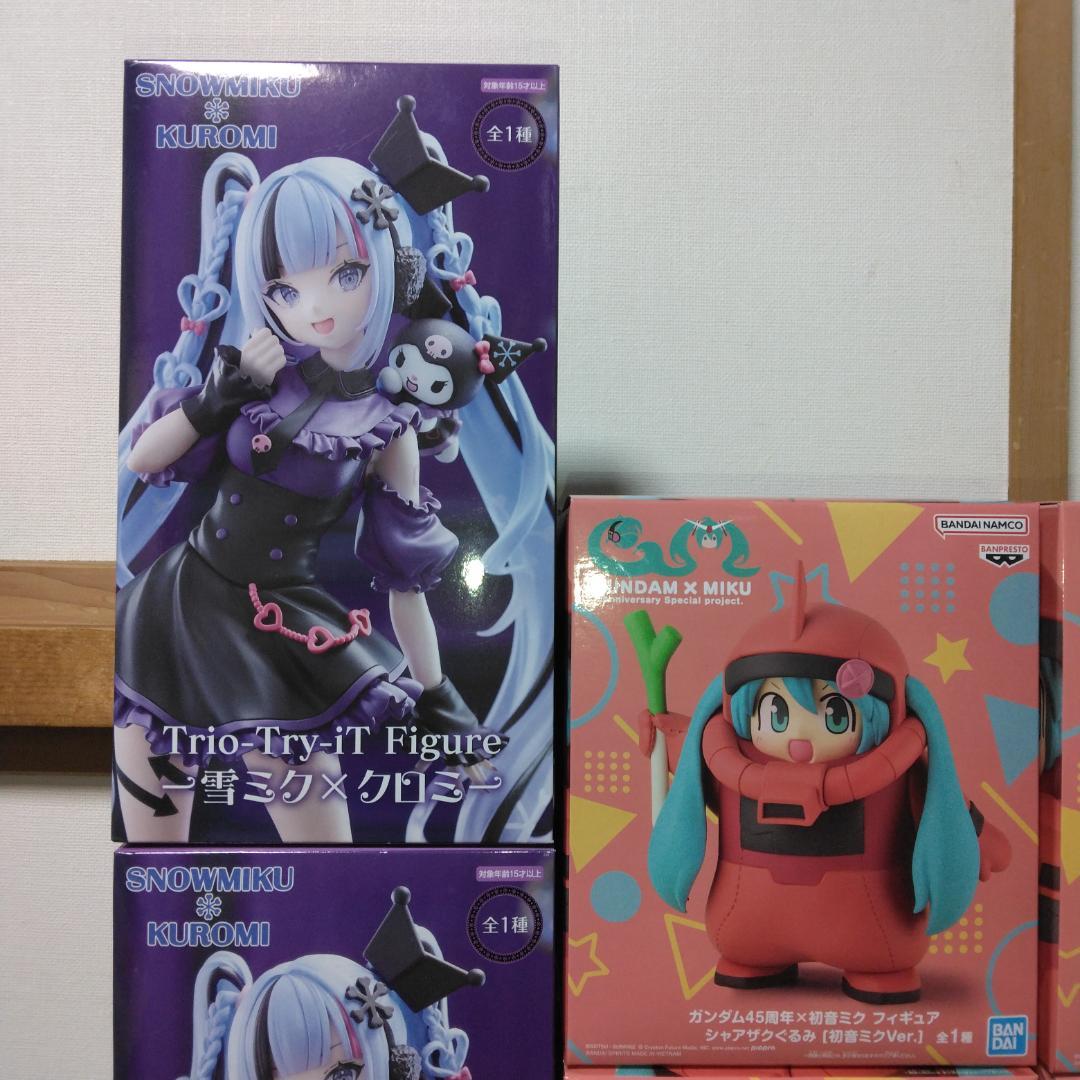 初音ミク シャアザクぐるみ 雪ミク×クロミー 5体セット 未開封
