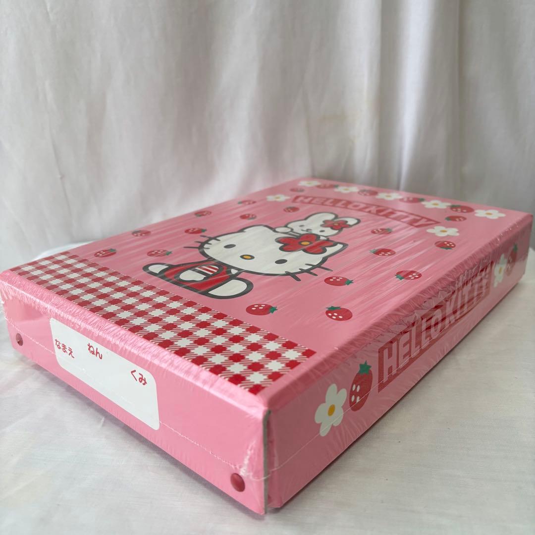 未開封】キティ お道具箱 1997年 日本製 当時物 サンリオ レ収納ケース 苺