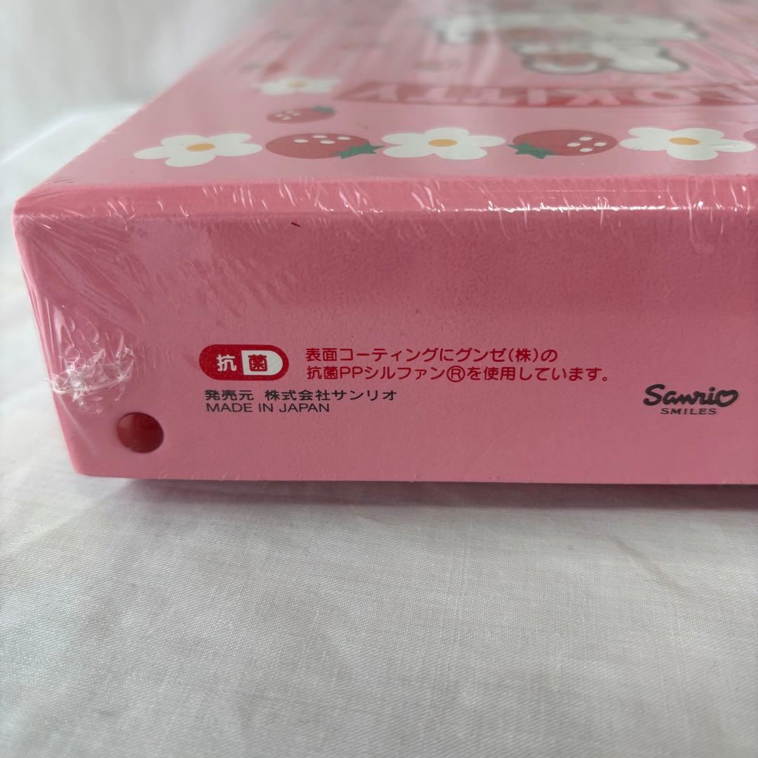 未開封】キティ お道具箱 1997年 日本製 当時物 サンリオ レ収納ケース 苺