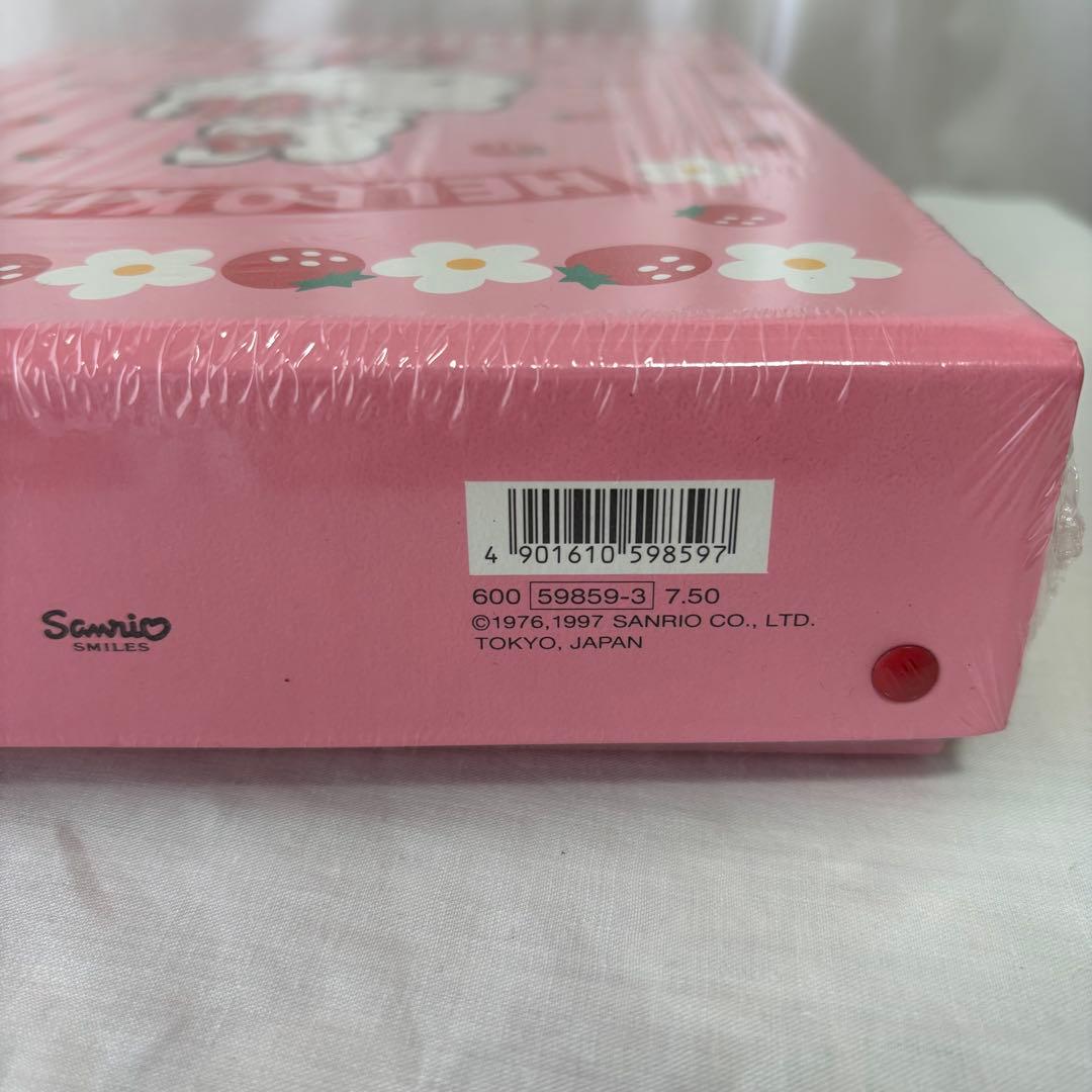 未開封】キティ お道具箱 1997年 日本製 当時物 サンリオ レ収納ケース 苺