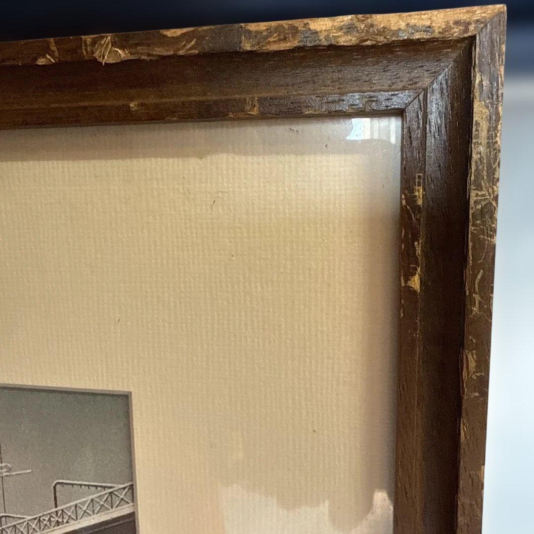 ヨルグミュラー 都市風景 雪景色 アートポスター 額入り 1963 ヴィンテージ