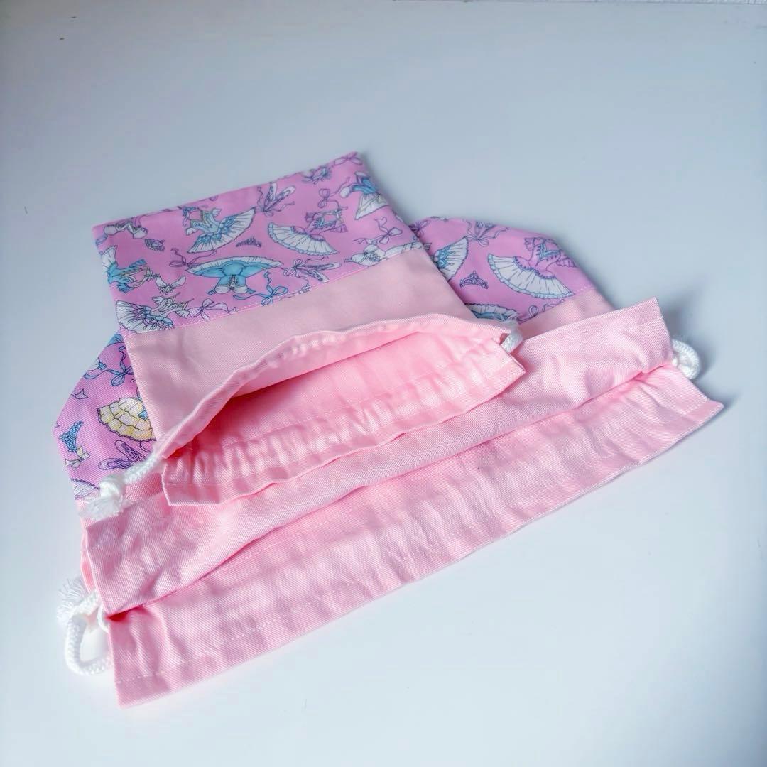 入園入学5点セット 女の子 バレエ ピンク レッスンバッグ 上履き袋 体操服袋