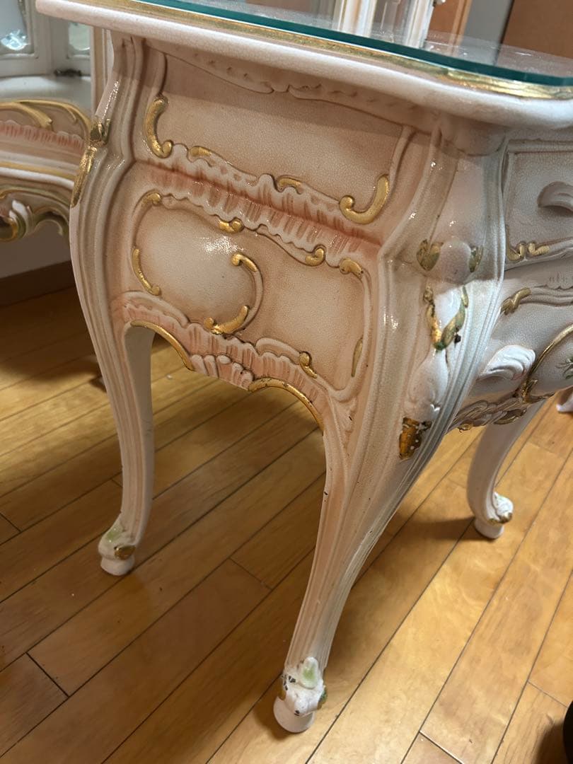 スクエア　 ロココ調　キャビネット