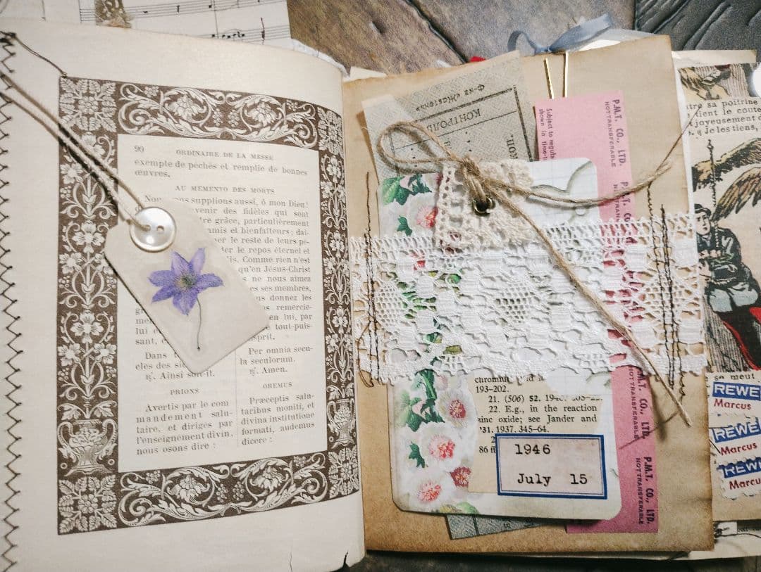 ジャンクジャーナル junkjournal 雑記帳 ❈ a