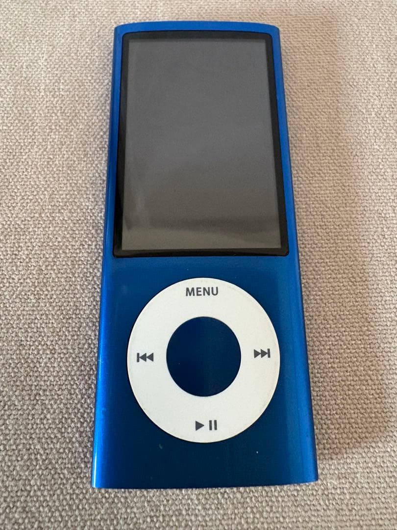 【美品】iPod nano★第5世代★14.8GB★ブルー★付属＆カバー付き