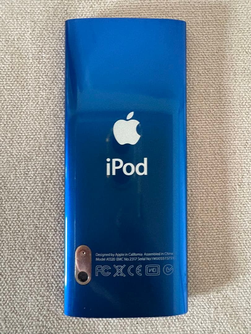 【美品】iPod nano★第5世代★14.8GB★ブルー★付属＆カバー付き