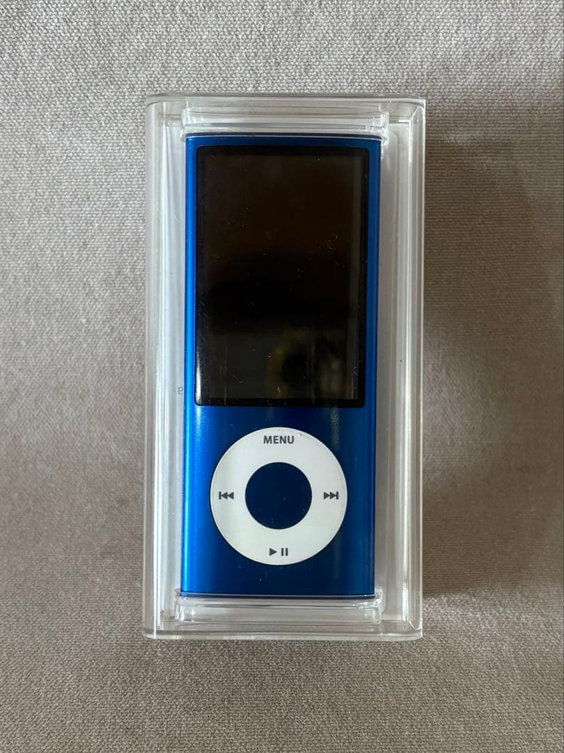 【美品】iPod nano★第5世代★14.8GB★ブルー★付属＆カバー付き